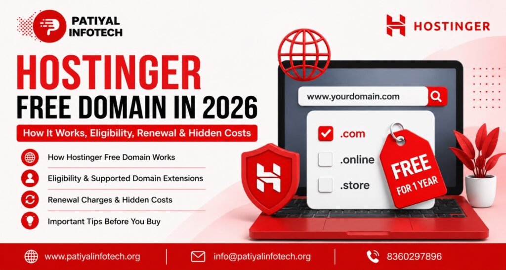 Hostinger Free Domain in 2026 How It Works, Eligibility, Renewal & Hidden Costs