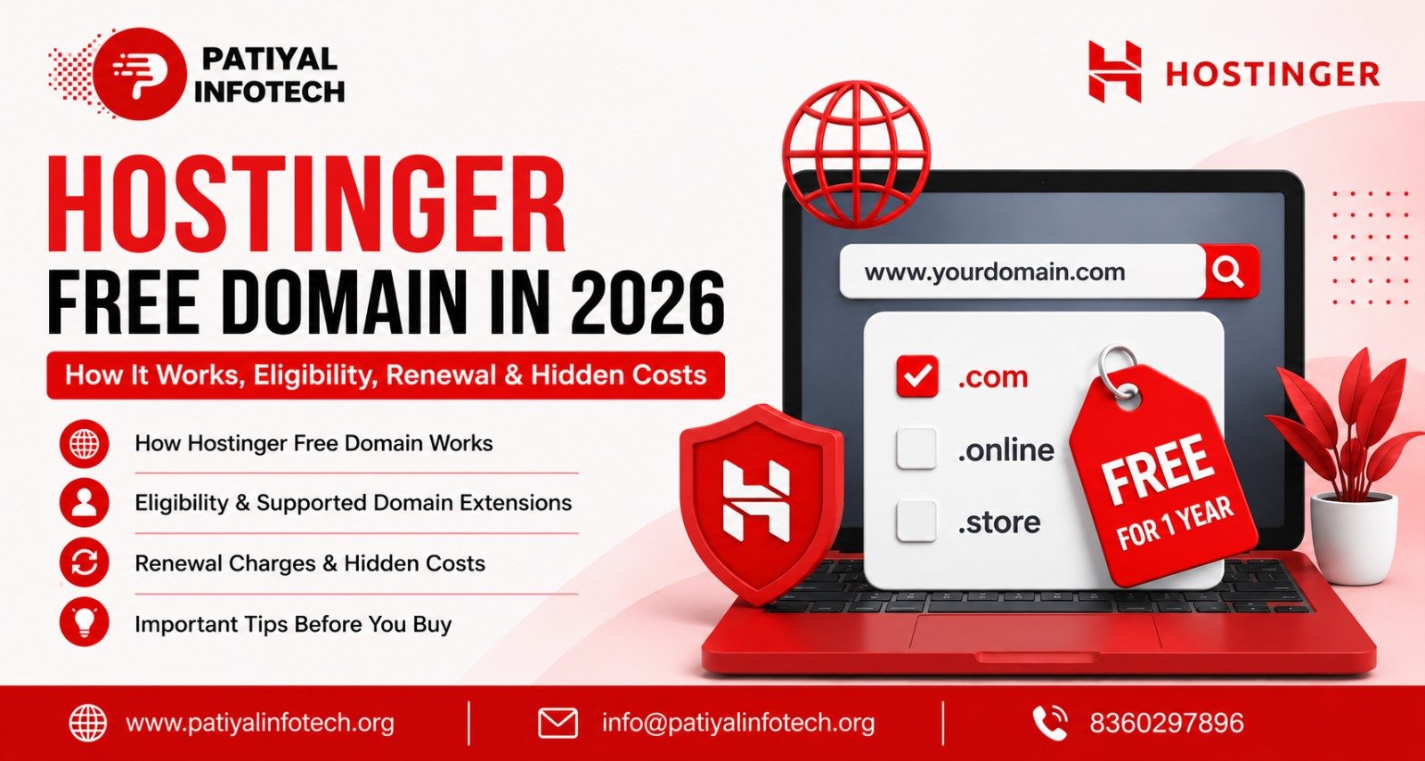 Hostinger Free Domain in 2026 How It Works, Eligibility, Renewal & Hidden Costs